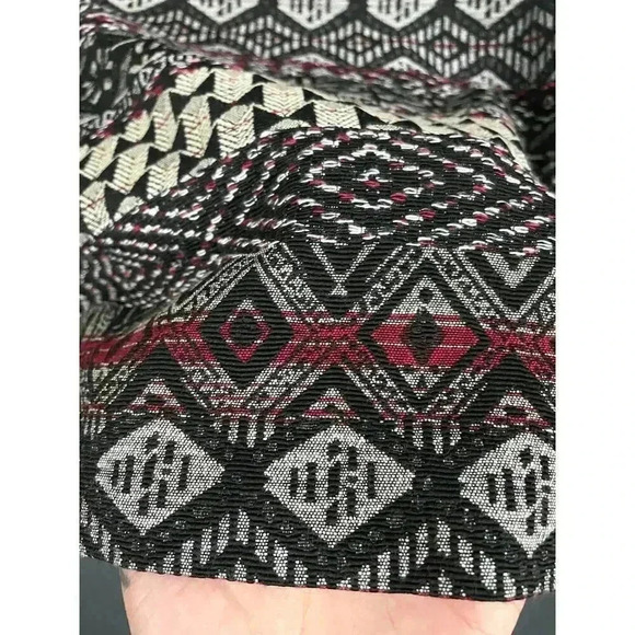 J Jill Lined Skirt MEDIUM Women's Tribal Aztec Pencil Fitted Short Straight - Picture 6 of 11